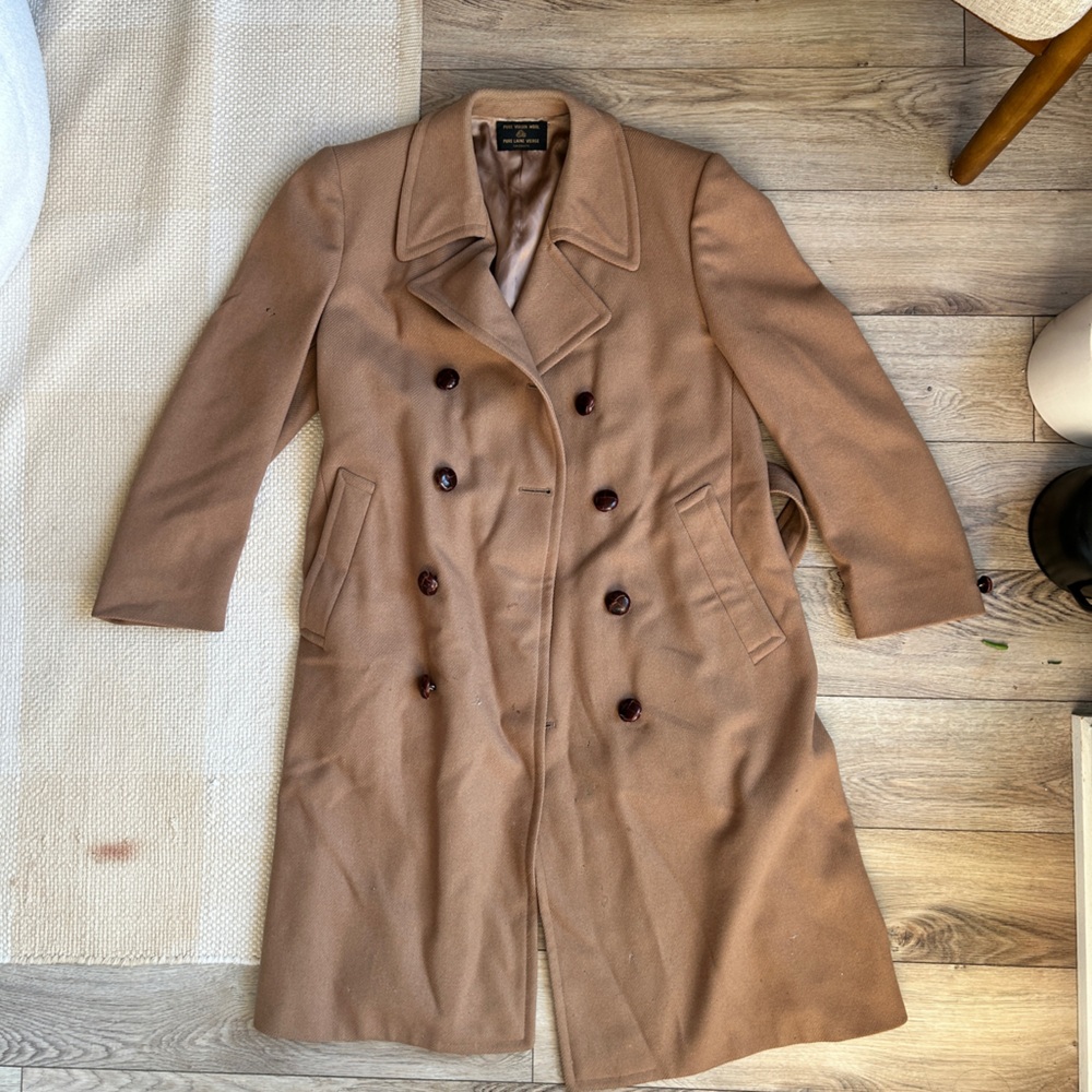 Men’s virgin wool Tan Coat